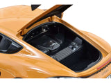 2023 Porsche Cayman GT4 RS Weissach Pack Bahama Yellow with Carbon Hood 1/18 Diecast Model Car by Norev