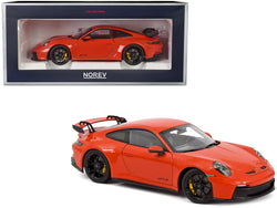 2021 Porsche 911 GT3 Orange 1/18 Diecast Model Car by Norev
