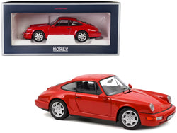 1990 Porsche 911 Carrera 2 Indian Red 1/18 Diecast Model Car by Norev