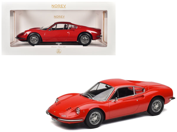 1968 Ferrari Dino 246 GT Red 1/18 Diecast Model Car by Norev
