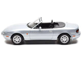 1991 Mazda MX-5 Convertible Silver Metallic 1/18 Diecast Model Car by Norev