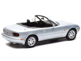 1991 Mazda MX-5 Convertible Silver Metallic 1/18 Diecast Model Car by Norev