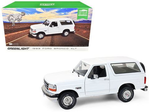 1993 Ford Bronco XLT Oxford White "Artisan Collection" 1/18 Diecast Model by Greenlight