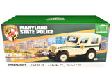 1983 Jeep CJ-5 Hardtop "Maryland State Police" Beige with Green Stripes "Artisan Collection" Series 1/18 Diecast Model by Greenlight