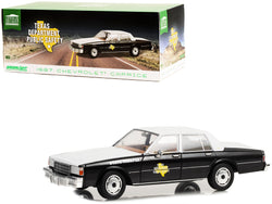 1987 Chevrolet Caprice Police Black and White "Texas Department of Public Safety - State Trooper" "Artisan Collection" 1/18 Diecast Model Car by Greenlight