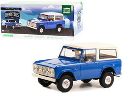 1966 Ford Bronco Blue with Cream Top "26th Annual Woodward Dream Cruise Featured Heritage Vehicle" "Artisan Collection" 1/18 Diecast Model by Greenlight