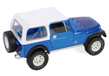 1978 Jeep CJ-7 Renegade Captain Blue Metallic with White Top "Artisan Collection" Series 1/18 Diecast Model by Greenlight