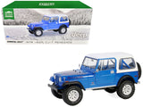 1978 Jeep CJ-7 Renegade Captain Blue Metallic with White Top "Artisan Collection" Series 1/18 Diecast Model by Greenlight