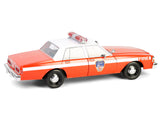 1987 Chevrolet Caprice 9C1 "FDNY (The Official Fire Department City of New York)" Red with White Top and Stripes "Artisan Collection" 1/18 Diecast Model Car by Greenlight