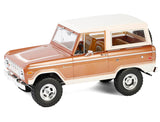 1973 Ford Bronco Hot Ginger Metallic with Cream Top "Artisan Collection" 1/18 Diecast Model by Greenlight