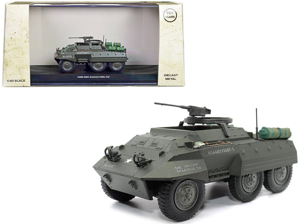 Ford M20 Armored Utility Car Olive Drab "United States Army" 1/43 Diecast Model by Militaria Die Cast