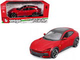 Ferrari Purosangue Red with Sunroof "Race + Play" Series 1/24 Diecast Model Car by Bburago