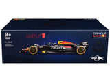 Red Bull Racing RB20 #1 Max Verstappen "Oracle" Winner Formula One F1 Championship "Drivers' Champion" (2024) with Display Case 1/24 Diecast Model Car by Bburago