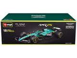 Aston Martin AMR25 #18 Lance Stroll "Aramco" Formula One F1 "World Championship" (2025) 1/24 Diecast Model Car by Bburago