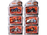 Harley-Davidson Motorcycles (6 Piece Set) Series #44 1/18 Diecast Models by Maisto