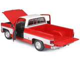 1974 Chevrolet C10 Cheyenne Super Pickup Truck Red and White "Special Edition" Series 1/18 Diecast Model by Maisto
