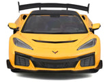 Chevrolet Corvette ZR1 Coupe Yellow with Carbon Top "Special Edition" Series 1/18 Diecast Model Car by Maisto