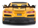 Chevrolet Corvette ZR1 Coupe Yellow with Carbon Top "Special Edition" Series 1/18 Diecast Model Car by Maisto
