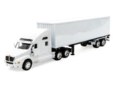 Kenworth T2000 Truck White with White Container "Transporter" Series 1/32 Diecast Model by Welly