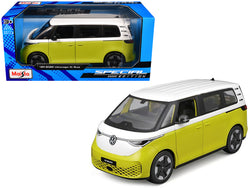 2023 Volkswagen ID. Buzz Van Yellow and White "Special Edition" Series 1/24 Diecast Model by Maisto
