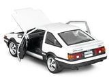 Toyota Sprinter Trueno AE86 RHD (Right Hand Drive) White with Black Stripes "Special Edition" Series 1/24 Diecast Model Car by Maisto