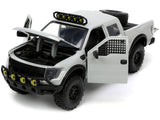 2011 Ford F-150 SVT Raptor Pickup Truck Light Gray with Extra Wheels "Just Trucks" Series 1/24 Diecast Model by Jada