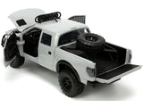 2011 Ford F-150 SVT Raptor Pickup Truck Light Gray with Extra Wheels "Just Trucks" Series 1/24 Diecast Model by Jada