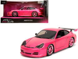 Porsche 911 GT3 RS Pink Metallic with Pink Wheels "Pink Slips" Series 1/24 Diecast Model Car by Jada