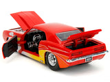 1969 Chevrolet Camaro Red with Graphics "BigTime Muscle" Series 1/24 Diecast Model Car by Jada