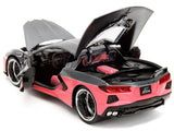 2020 Chevrolet Corvette Gray Metallic and Pink "Pink Slips" Series 1/24 Diecast Model Car by Jada