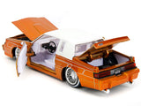 1987 Buick Grand National Orange Metallic with White Top and Interior "Bigtime Muscle" Series 1/24 Diecast Model Car by Jada