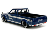 1972 Datsun 620 Pickup Truck Blue Metallic and Cream "JDM Tuners" Series 1/24 Diecast Model by Jada