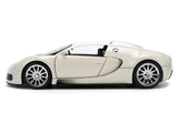 2011 Bugatti Veyron White and Tan "Furious 7" (2015) Movie "25 Years of Fast & Furious" Series 1/24 Diecast Model Car by Jada