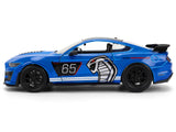 2020 Ford Mustang Shelby GT500 #65 "Ford Performance" Blue with Black Top and White Stripes "Bigtime Muscle" Series 1/24 Diecast Model Car by Jada