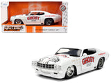 1971 Chevrolet Chevelle SS "Ghost SS" White with Graphics "Bigtime Muscle" Series 1/24 Diecast Model Car by Jada