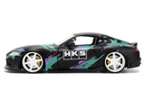 2020 Toyota GR Supra "HKS" Matte Black with Graphics "JDM Tuners" Series 1/24 Diecast Model Car by Jada