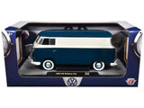 1960 Volkswagen Delivery Van Blue and White Limited Edition to 6650 pieces Worldwide 1/24 Diecast Model by M2 Machines