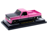 1979 Chevrolet Scottsdale Pickup Truck "Chevy Sport" Pink and Black Limited Edition to 6250 pieces Worldwide 1/24 Diecast Model by M2 Machines