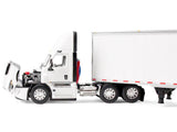 Freightliner Fifth Generation Cascadia Day Cab and 53' Utility Trailer with Skirts White 1/64 Diecast Model by DCP/First Gear