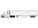 Freightliner Fifth Generation Cascadia Raised Roof Sleeper & 53' Utility Trailer with Skirts White 1/64 Diecast Model by DCP/First Gear