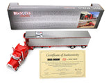 Peterbilt 589 with 78" Mid-Roof Sleeper and 53' Utility Trailer with Reefer "Blackjack Express LLC" Red "Big Rigs" Series II #6 1/64 Diecast Model by DCP/First Gear