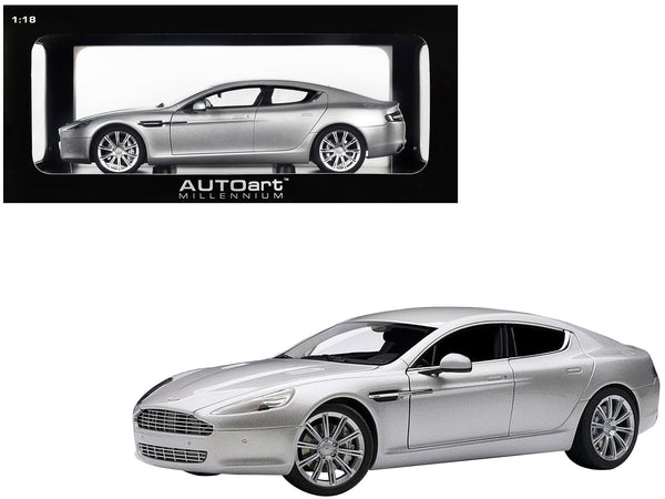 Aston Martin Rapide Silver 1/18 Diecast Model Car by AUTOart