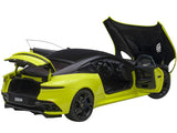 Aston Martin DBS Superleggera RHD (Right Hand Drive) Lime Essence Green Metallic with Carbon Top and Carbon Accents 1/18 Model Car by AUTOart