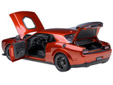 2022 Dodge Challenger R/T Scat Pack Widebody Sinamon Stick Orange 1/18 Model Car by AUTOart