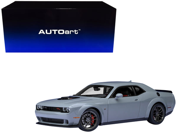 2022 Dodge Challenger R/T Scat Pack Widebody Smoke Show Gray 1/18 Model Car by AUTOart