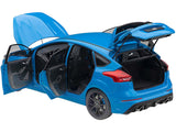 2016 Ford Focus RS Nitrous Blue Metallic 1/18 Model Car by Autoart