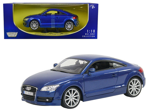 2007 Audi TT Coupe Blue 1/18 Diecast Model Car by Motormax