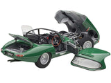 Jaguar Lightweight E Type Roadster RHD (Right Hand Drive) Opalescent Dark Green 1/18 Model Car by AUTOart