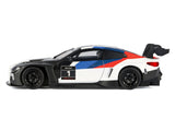 BMW M4 GT3 #1 White with Black Blue and Red Graphics "GT Racing" Series 1/24 Diecast Model Car by Motormax
