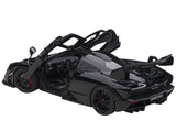 Mclaren Senna Stealth Cosmos Black with Carbon Accents 1/18 Model Car by AUTOart